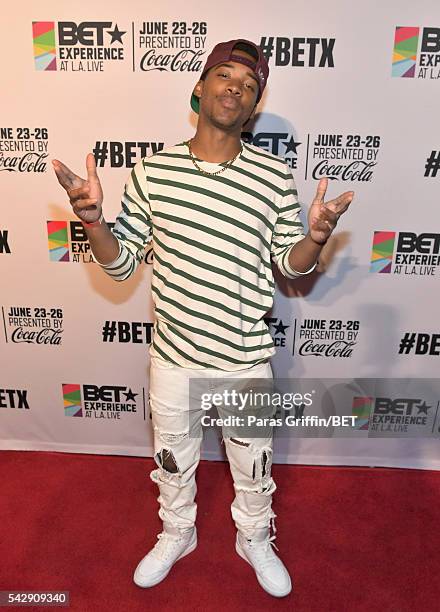 Singer Algee Smith attends Apple Music and BET present "New Faces of R&B" during the 2016 BET Experience on June 24, 2016 in Los Angeles, California.