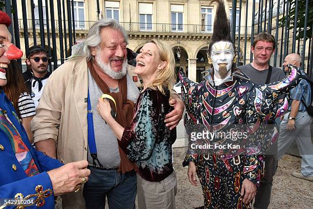 Jean Claude Dreyfus and Florence Thomassin attend La Fete des Tuileries on June 24, 2016 in Paris, France.