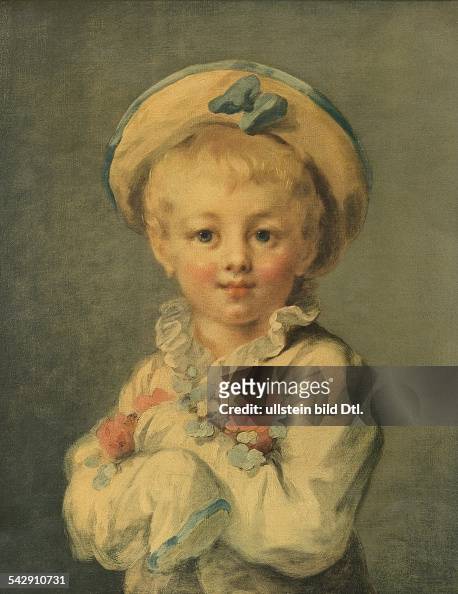Bildender Künstler, Maler, Frankreich'Der kleine Pierrot', Gemälde ...