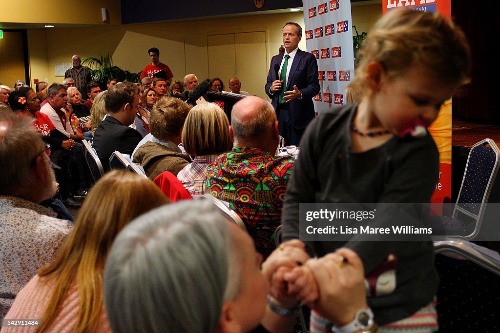 Opposition Leader, Australian Labor Party Bill Shorten attends Town Hall Meeting