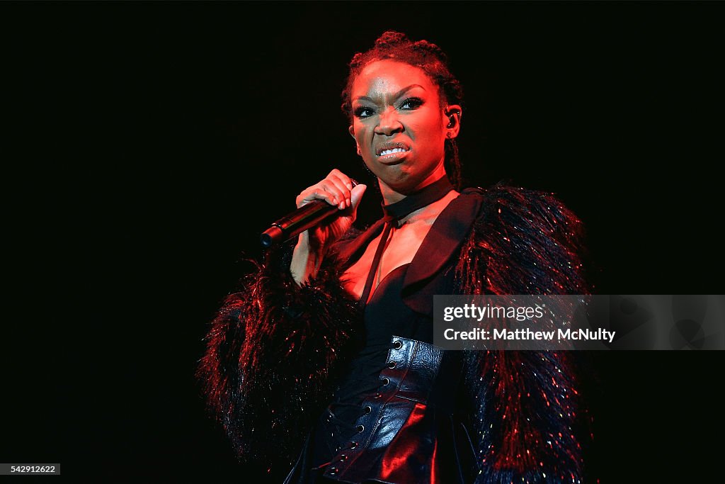 Brandy Performs At O2 Apollo In Manchester