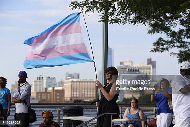 Transgender day of action on pier 46. A day of action that included a transgender rights rally on Hudson River Park's pier 46 concluded with a...