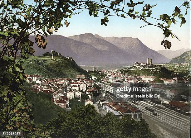 Bellinzona, Kanton Tessin - um 1900