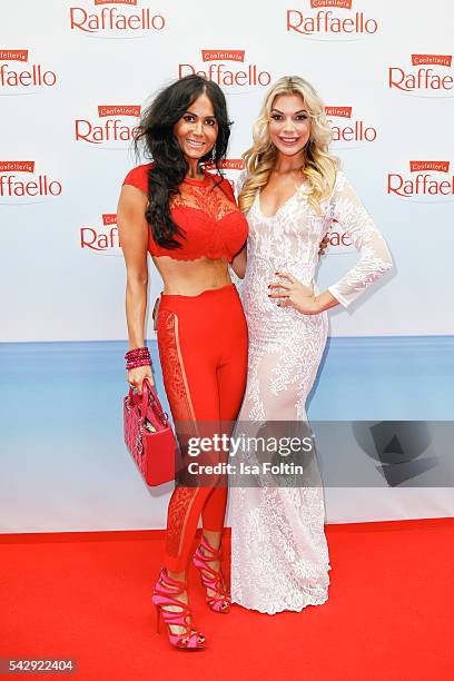 Rafaella Slyusareva, wife of Jack White and german model Annika Gassner attend the Raffaello Summer Day 2016 to celebrate the 26th anniversary of...