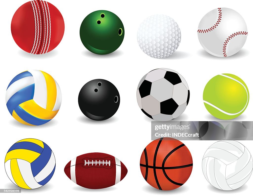 Set Of Sports Balls