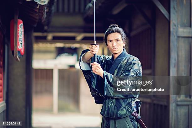 the samurai - samurai stock pictures, royalty-free photos & images