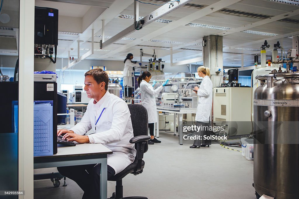 Medical Science Professionals Working in a Laboratory