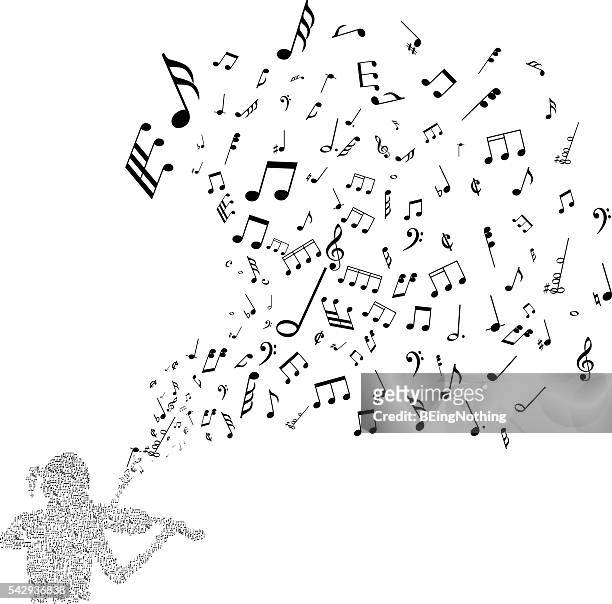 musical abstract background - chord stock illustrations