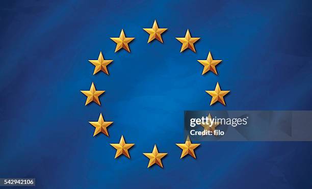 european union flag - brexit stock illustrations