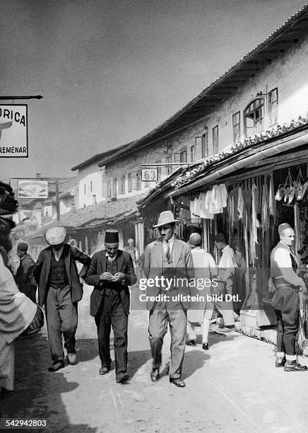 Sarajevo: Strassenszene auf dem Basar- 1929
