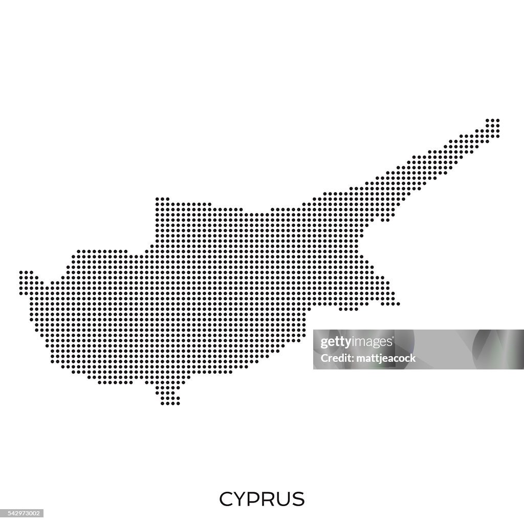 Cyprus Vortex Pattern Cyprus Dot Halftone Pattern Map High-Res Vector Graphic - Getty Images