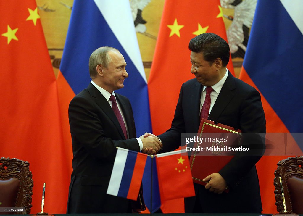 Russian President Vladimir Putin Visits China