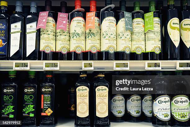 Some bottles of Italian oil that like other Italian products could become more expensive or difficult to find for England after the Brexit referendum...