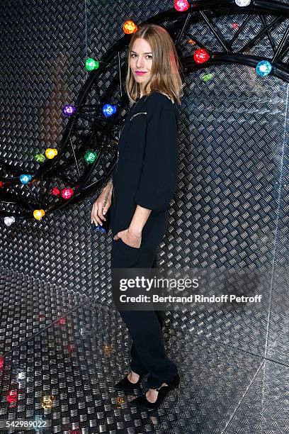 Actress Natasha Andrews attends the Dior Homme Menswear Spring/Summer 2017 show as part of Paris Fashion Week on June 25, 2016 in Paris, France.