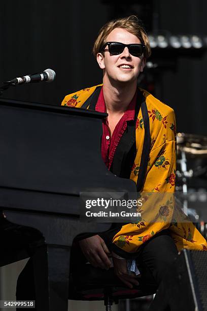 Tom Odell performs on The Other Stage on day 2 of the Glastonbury Festival at Worthy Farm, Pilton on June 25, 2016 in Glastonbury, England. Now its...