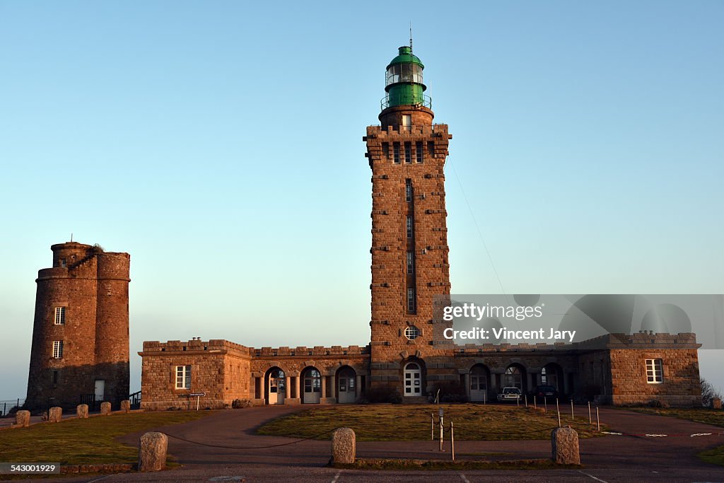Frehel cap lighthouse building french brittany
