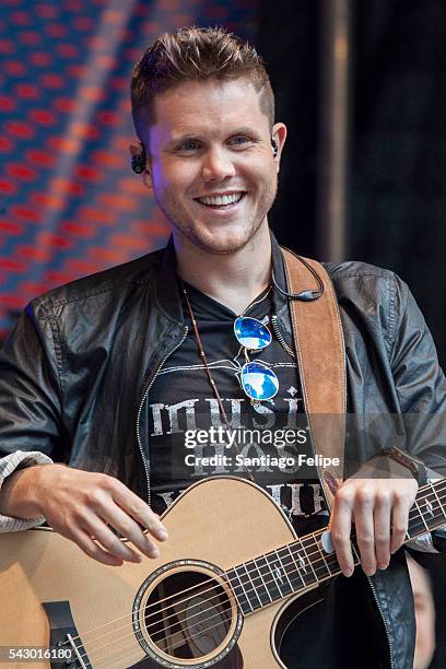 Trent Harmon performs onstage during "FOX & Friends" All American Concert Series outside of FOX Studios on June 24, 2016 in New York City.