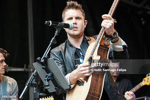 Trent Harmon performs onstage during "FOX & Friends" All American Concert Series outside of FOX Studios on June 24, 2016 in New York City.