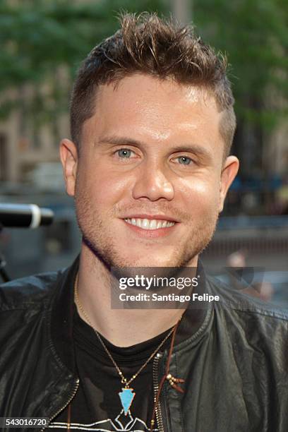 Trent Harmon attends "FOX & Friends" All American Concert Series outside of FOX Studios on June 24, 2016 in New York City.