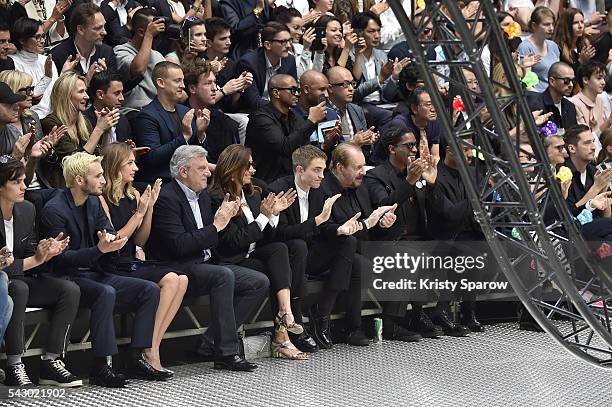 Hopper Jack Penn, Uma Von Wittkamp, CEO of French Christian Dior Couture, Sidney Toledano and his wife Katia, Robert Pattinson, Larry Clark and ASap...