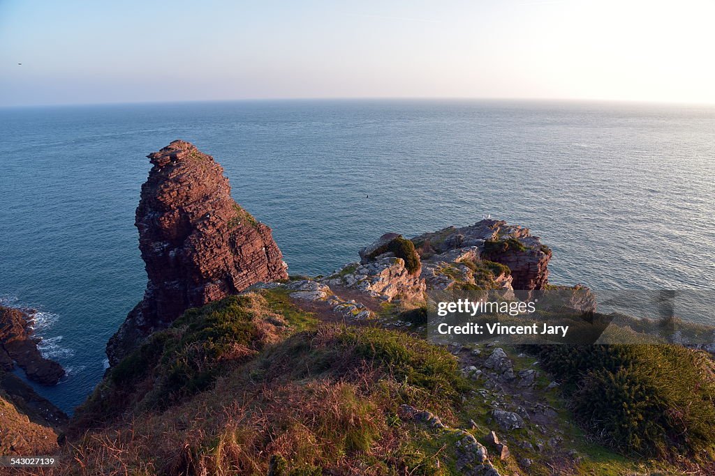 Britanny coast in France