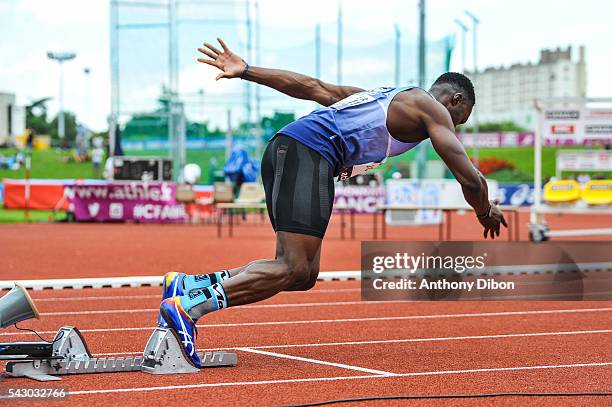 Thomas Jordier during the French Championship Athletic at Parc des Sports du Lac de Maine Josette & Roger Mikulak on June 25, 2016 in Angers, France.