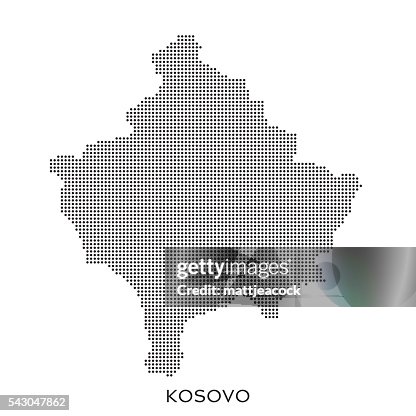 Kosovo dot halftone pattern map Kosovo dot halftone pattern map