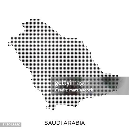 Saudi Arabia dot halftone pattern map Saudi Arabia dot halftone pattern map