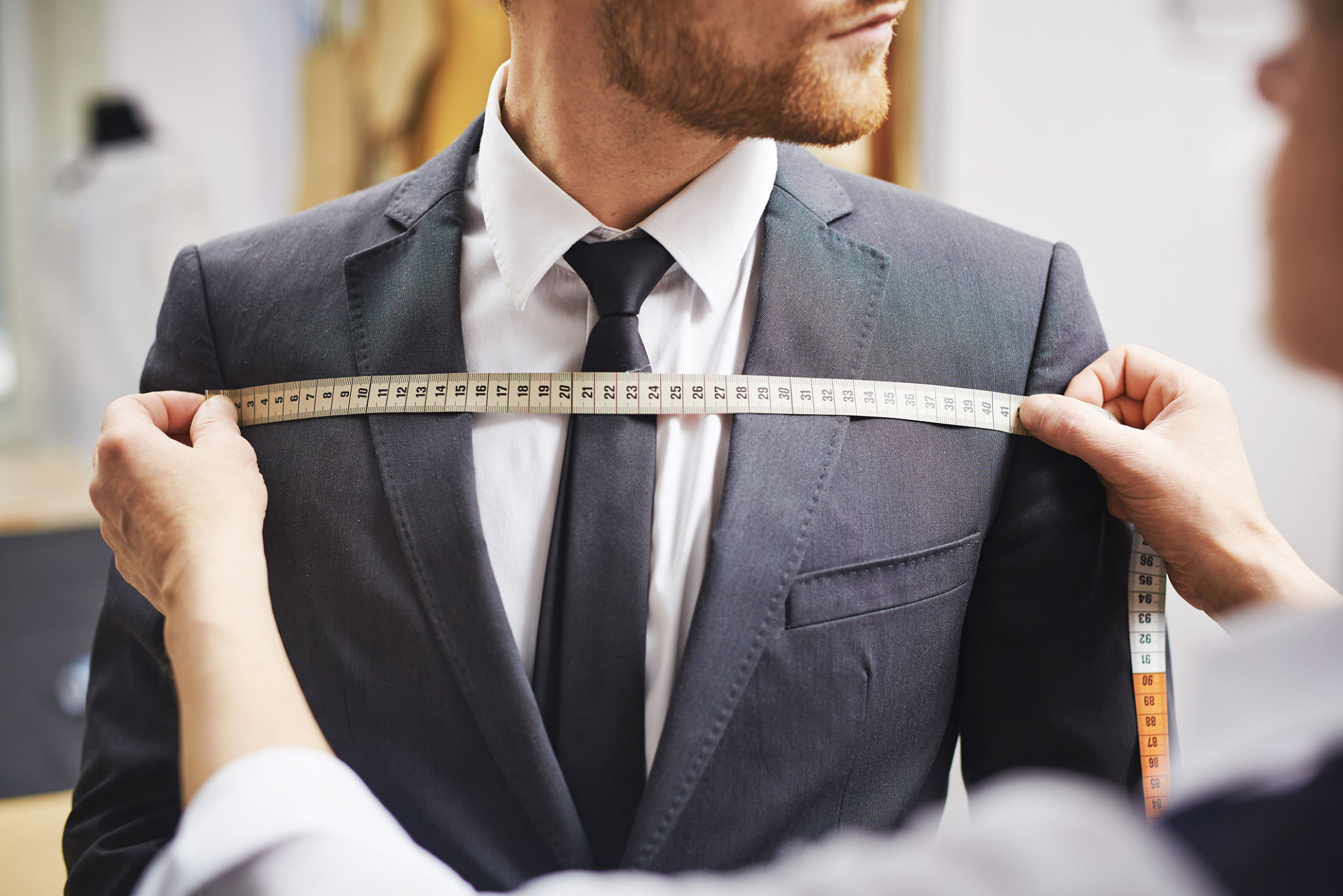 tailor measuring suit