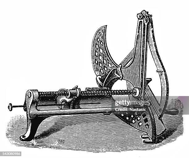 food slicer machine - half ham stock illustrations