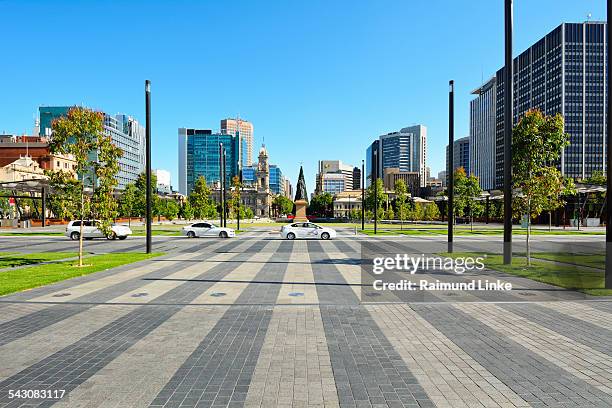 victoria square adelaide - adelaide road stock pictures, royalty-free photos & images