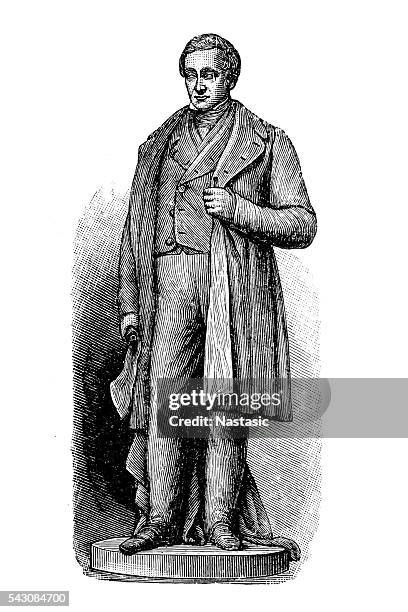 george stephenson - george stephenson stock illustrations