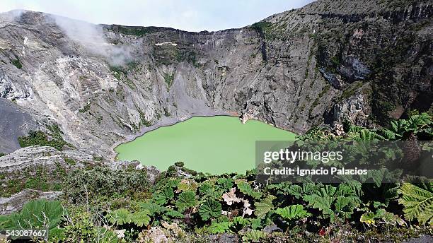 irazu volcano in costa rica - costa rica volcano stock pictures, royalty-free photos & images