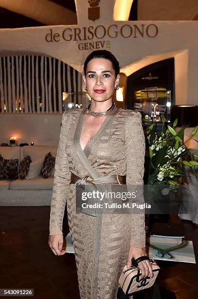 Sonia Amoruso attends the Gala Dinner during The Costa Smeralda Invitational golf tournament at Pevero Golf Club - Costa Smeralda on June 25, 2016 in...