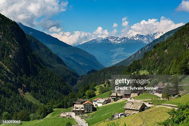 italy, valle d'aosta, valpelline valley - valle daosta stock pictures, royalty-free photos & images