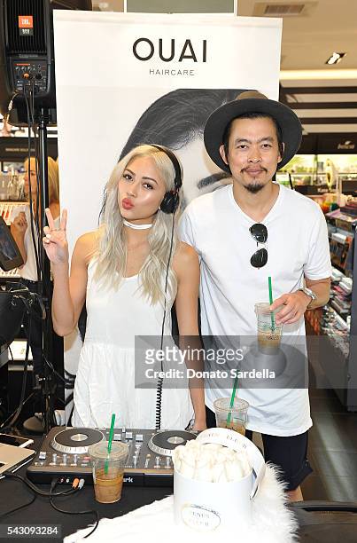 S Amy Pham and Minh Pham attend OUAI And Jen Atkin Personal Appearance Event At Sephora at The Commons in Calabasas on June 25, 2016.
