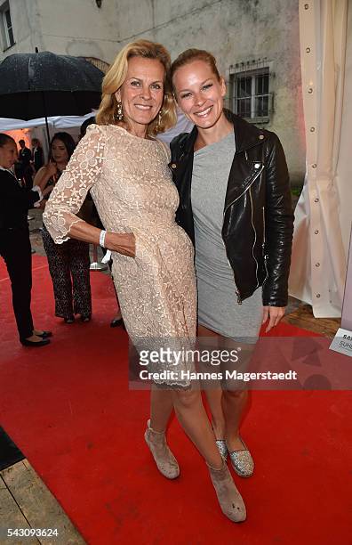 Andrea L'Arronge and her daughter Jessica during the Audi Director's Cut during the Munich Film Festival 2016 at Praterinsel on June 25, 2016 in...