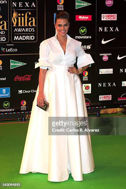 Neha Dhupia attends the 17th IIFA Awards at Ifema on June 25, 2016 in Madrid, Spain.