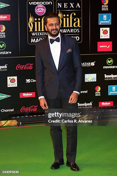 Riteish Deshmukh attends the 17th IIFA Awards at Ifema on June 25, 2016 in Madrid, Spain.