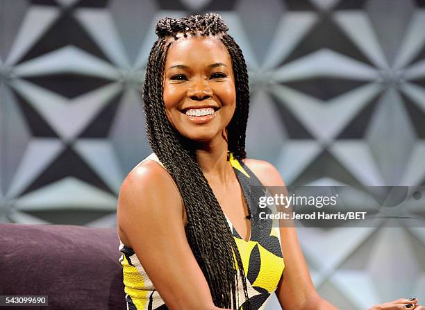 Actress Gabrielle Union speaks during the Genius Talks sponsored by AT&T during the 2016 BET Experience on June 25, 2016 in Los Angeles, California.