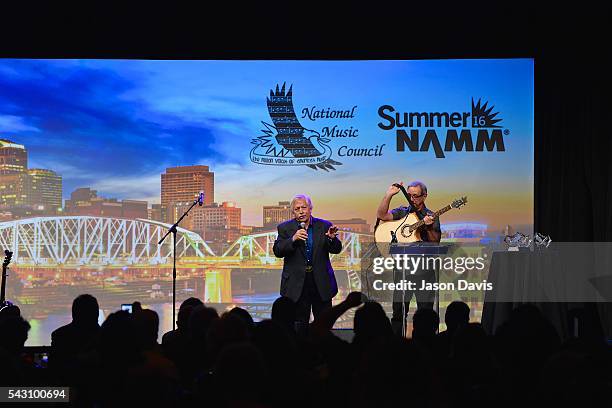 Recording Artist John Conlee performs during 33rd Annual American Eagle Awards during Music Industry Day at Summer NAMM in Music City Center on June...