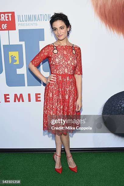Actress Jenny Slate, attends "The Secret Life Of Pets" New York Premiere at David H. Koch Theater at Lincoln Center on June 25, 2016 in New York City.