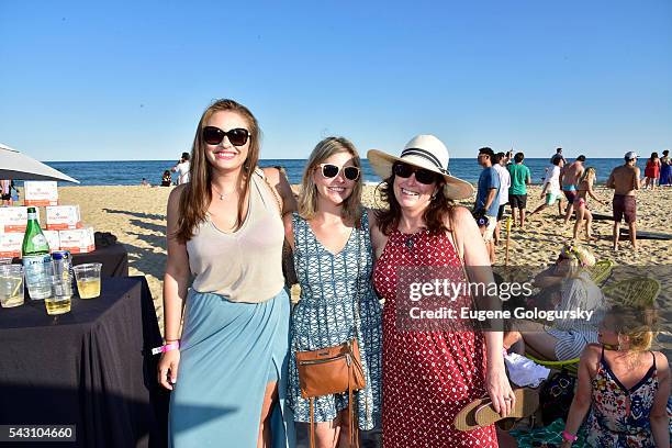 Sandra Parker, Kelly Howard, and Kathleen Gladstone attend the NYMag + San Pellegrino Beach Party at Gurney's Montauk Resort and Seawater Spa on June...