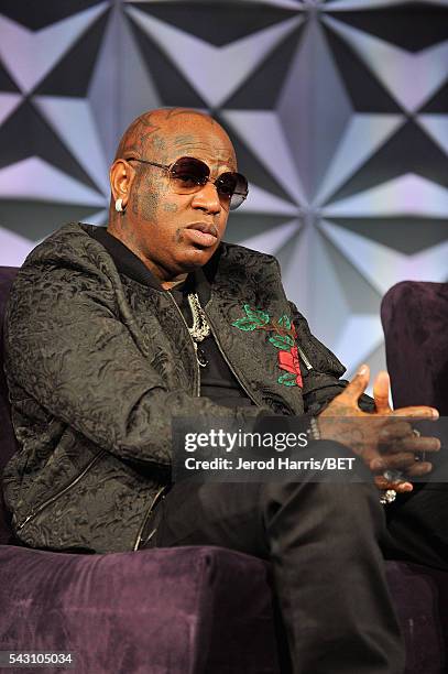 Recording artist Birdman speaks during the Genius Talks sponsored by AT&T during the 2016 BET Experience on June 25, 2016 in Los Angeles, California.