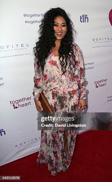 Pianist Chloe Flower attends together1heart launch party hosted by AnnaLynne McCord at Sofitel Hotel on June 25, 2016 in Los Angeles, California.