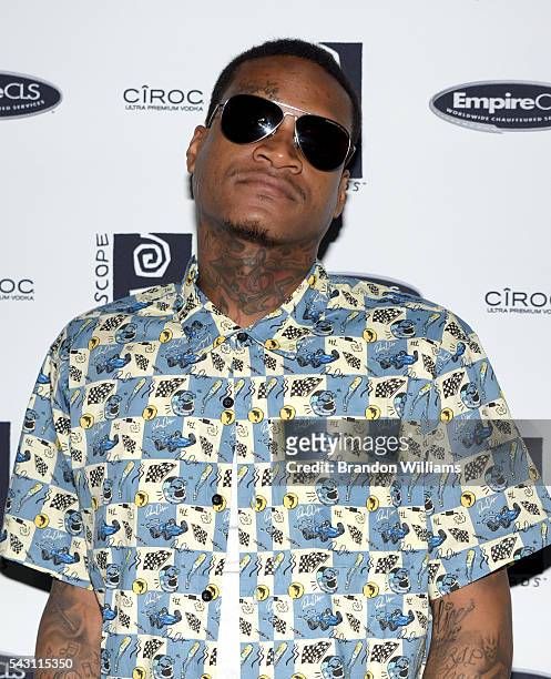 Musical artist Slim 400 attends the Interscope BET Party at The Reserve on June 25, 2016 in Los Angeles, California.