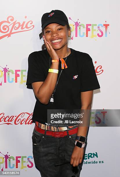 Kodie Shane arrives at the 2nd Annual Epic Fest held at Sony Pictures Studios on June 25, 2016 in Culver City, California.