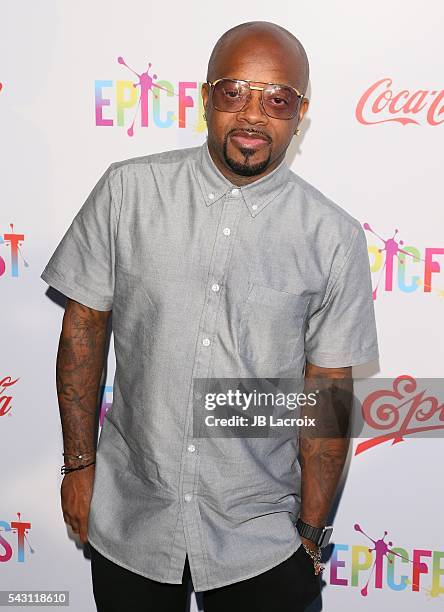 Jermaine Dupri arrives at the 2nd Annual Epic Fest held at Sony Pictures Studios on June 25, 2016 in Culver City, California.