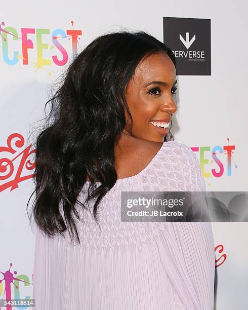 Kelly Rowland arrives at the 2nd Annual Epic Fest held at Sony Pictures Studios on June 25, 2016 in Culver City, California.