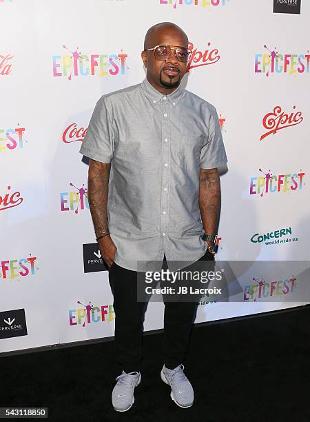 Jermaine Dupri arrives at the 2nd Annual Epic Fest held at Sony Pictures Studios on June 25, 2016 in Culver City, California.